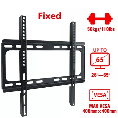 TV Wall Bracket Mount Fixed Slim For TV 26 Inch - 65 Inch LCD LED Plasma Samsung • £12.97