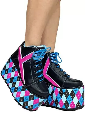 YRU SHOES Qozmo Monster High [Black/Multi] | PLATFORMS* Gothic • $355.95