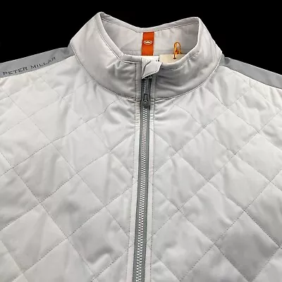 Peter Millar Crown Hyperlight Fuse Diamond Quilted Performance Vest Jacket Large • $94.99