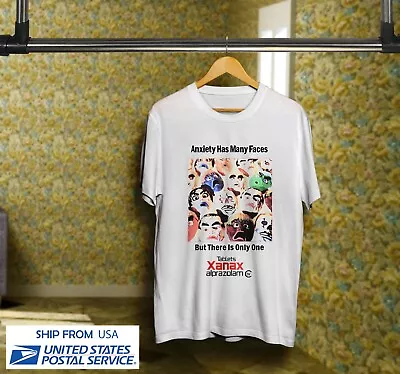 $22 • Buy Anxiety Has Many Faces Xanax Rare Shirt Size S - 5XL USA