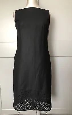 £149.99 • Buy Christian Lacroix Bazar Black Wool Shift Dress Size 40 UK 10 BNWT