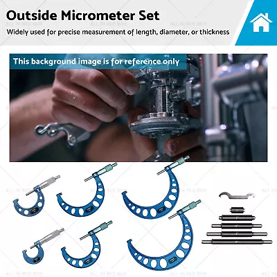 6pcs/set 0-6  Outside Micrometer Set Machinist Tool Carbide 0.0001  • $165.12