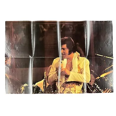 Elvis Presley 1977 Vintage Giant Fold Out Poster 22.5 X 33.5  The Last Concert • $22.95