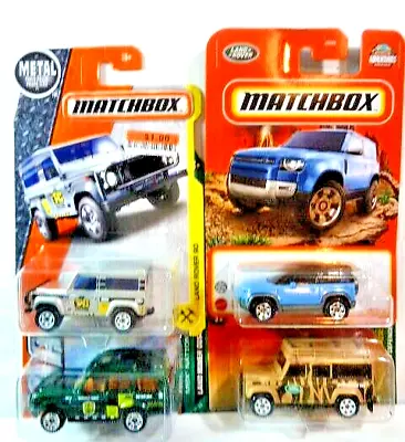 Matchbox Land Rover Diecast Lot Of 4: Discovery/90/Defender 110/Defender 90 NIP • $7.50