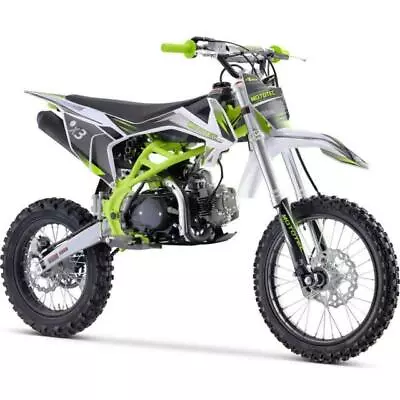 MotoTec X3 125cc 4-Stroke Gas Dirt Bike - Green • $550