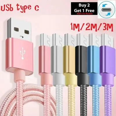 £2.69 • Buy Fast Charger For Samsung S8 S9 S10 S22 S21 Plus Type C USB-C Data Charging Cable