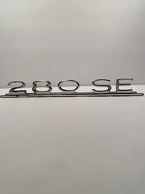 MERCEDES BENZ 280SE Trunk Lid EMBLEM W108 280 SE •Pre-Owned• Has Posts No Bends • $39.30