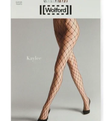 £4.99 • Buy Wolford Kaylee Fishnet Tights Honey 19172 4060 Medium BNiP