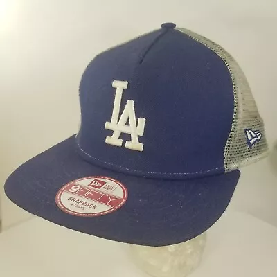 Vintage LA Los Angeles Dodgers New Era Wool Mesh Snapback Hat Cap • $37.99