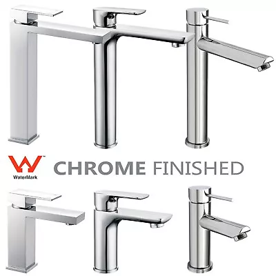 Chrome Basin Mixer Bathroom Vanity Sink Tap Kitchen Square Tall Faucet Spout • $51.44