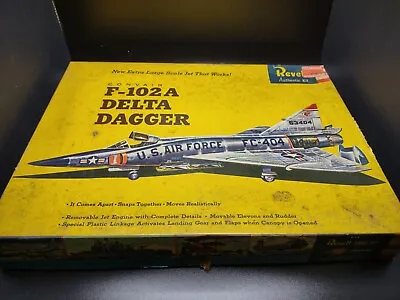 Vintage Revell F-102A Delta Dagger Model Kit Airplane | Probably Incomplete • $66