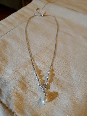 $46.50 • Buy Nadri Tulle Cultured Freshwater Pearl Pendant Necklace, 16  NWT $95