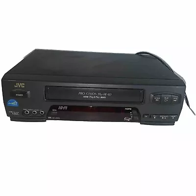 JVC HR-A55U Hi-Fi Stereo 4 Head VHS VCR Remote Excellent Condition Tested • $44.97