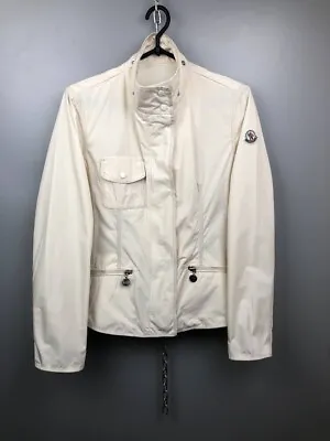 MONCLER Women’s White Brem Giubbotto Utility Jacket Size 1 • $160