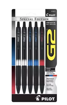 PILOT G2 Special Edition Premium Gel Ink Pens Fine Asst Ink 5 Pack • $9.99