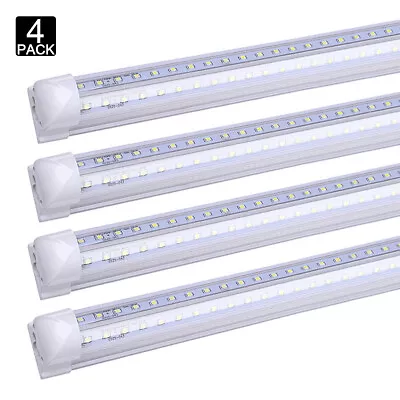 T8 8FT Integrated Led Tube Light Bulbs 8Foot 72W Linkable Led Shop Light 6000K • $74.69