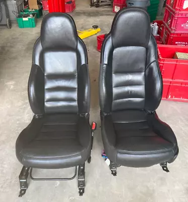 2005-2013 C6 Corvette  BLACK Seats Ebony Leather NICE USED • $679