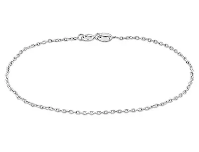 Diamond Cut Cable Chain Bracelet In Platinum  (7 Inches) • $169