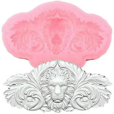 £2.55 • Buy Lion Relief Silicone Fondant Mould Cake Decorating Topper Baking Baroque Mold 3D