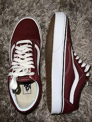 Vans Old Skool Sneakers In Port Royale Burgundy - EXCELLENT CONDITION- Size US 8 • $80