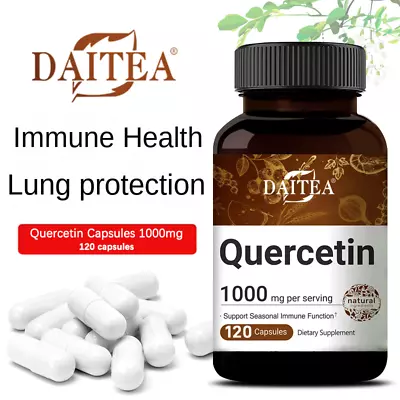 Quercetin 1000mg Capsules 98% Extract - Strongest Best Value - Vegan Capsules • £10.67