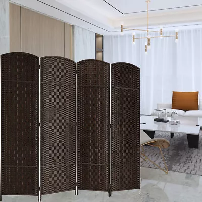 3/4/6/8 Panel Folding Room Divider Privacy Screen Panels Easy Storage Bedroom • $60.99