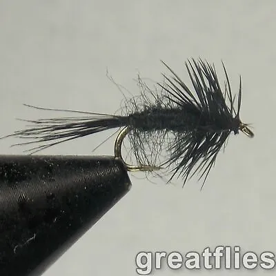 1 Dozen (12) - Black Midge • $7.69