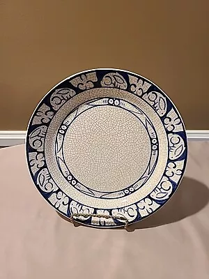 AS IS Dedham Pottery Rabbit Dinner Plate Crackleware By Potting Shed 9 1/4 (L2) • $12
