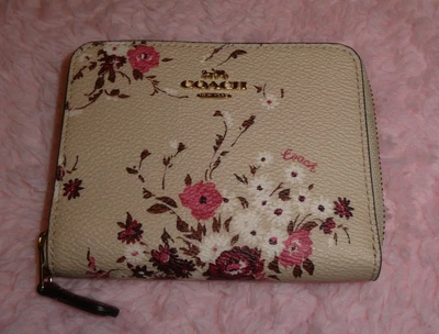 £34.99 • Buy COACH £75.00 Canvas & Leather Zip Wallet Purse. Beechwood FLORAL Bundle -  NEW!