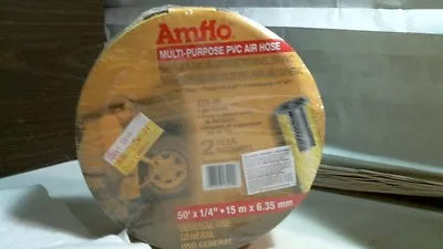 Amflo 1/4   ID X 50'  Multi-Purpose PVC Air Hose 300PSI  522-50 FREE SHIPPING  • $18