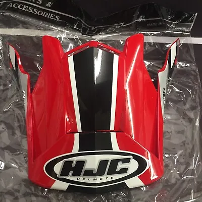 Vintage Motocross Helmet Visor HJC CL-X3C Red Collectable • $34.95