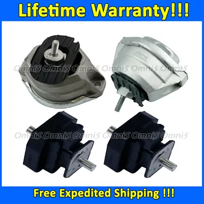 K3191 Motor&Transmission Mount Set 4pc For 2004-2005 BMW 525i 2.5L • $123.10