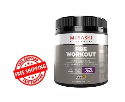 Musashi Pre-Workout Powder | Purple Grape Flavour • $28.50