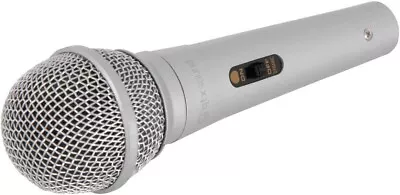 QTX Dynamic Vocal Microphone For Karaoke Recording PA DJ Inc 3M Lead XLRF Jack • £7.99