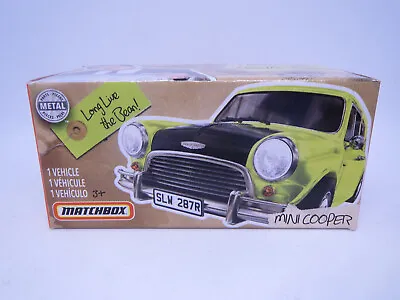 Matchbox MR BEAN 2020 Green 64 Austin Mini Cooper S Power Grab Heritage Box MINT • $22.44