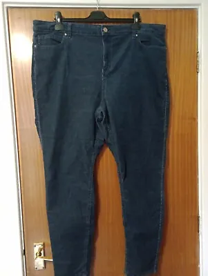 M&S Collection Indigo Blue Cord Jeans Sz22 • £10