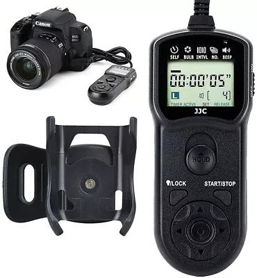 Timer Remote Control With Clip Holder For Canon EOS R M6 II 90D 80D 77D RS-60E3 • $79.29