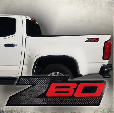 Z60 Stickers Decal High Performance  Truck Carbon Fiber Cut (SET) • $25.99