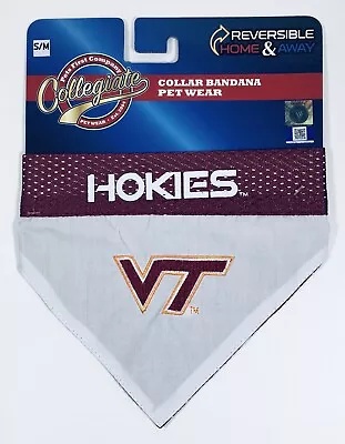 Virginia Tech Hokies Dog Over The Collar Bandana Small/Medium Reversible • $9.47