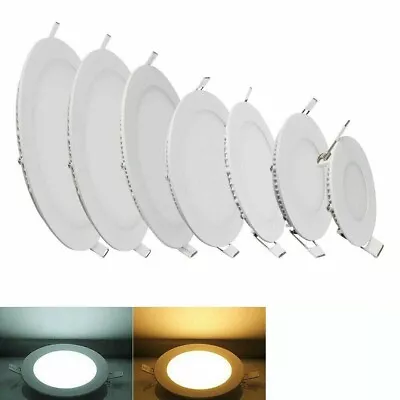 LED Ceiling Down Light Round 12W~24W Ultra-THIN 4CM Oyster Lamp Modern Cool/Warm • $18.76