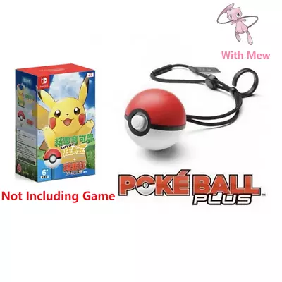 Nintendo Switch Poke Ball Plus Controller With Mew Let's Go! Pikachu Eevee HOT • $125.39