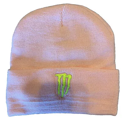 Monster Energy Pink Winter Hat- Brand New And Sharp - Fold Up Style- One Size • $15.95