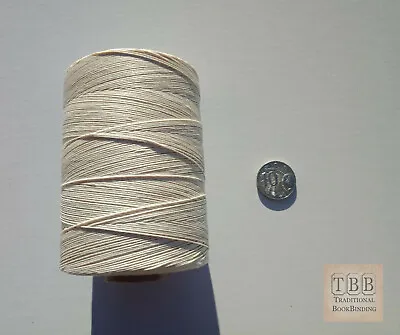 $75.96 • Buy Large Natural Linen Thread Spool- Coated In Wax- 250 Grams- 18/3 No.18 Cord 3