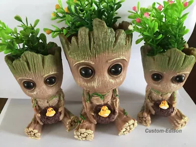 Guardians Of The Galaxy Vol. 2 Baby Groot Figure Flowerpot Pen Pot Toy Kids Gift • £7.72