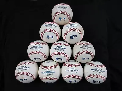 Lot 10 Rawlings Official Major League Baseballs MLB Manfred Jr 5/6 Dozen • $120