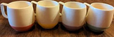 $16.99 • Buy Vintage Vacron Bopp-Decker Handle Cups Set 4 Insulated Vacuum Plastic Retro MCM
