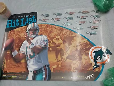Vintage Miami Dolphins Poster *Notes • $19.80