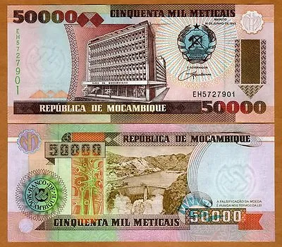 Mozambique  50000 (50000) Meticais 1993 P-138 UNC • $0.99