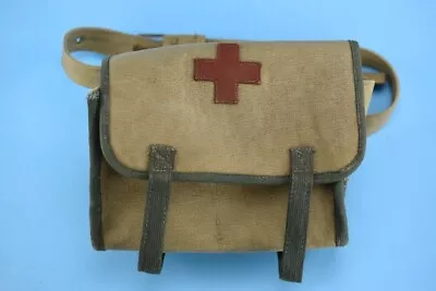 Vtg Wwii Ww2 Russian Military Army Field Medic First Aid Kit Bag Pouch Red Cross • $49