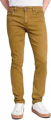 Victorious Men's Skinny Fit Jeans Stretch Colored Pants DL937 28/30 Wheat • $29.95